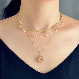 ⭐️ Lovely Boho Triple Layered Ball Charm Snake Chain ⭐️